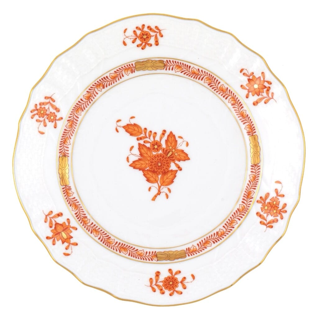 Herend Chinese Bouquet Bread And Butter Plate Dinnerware Herend Rust 