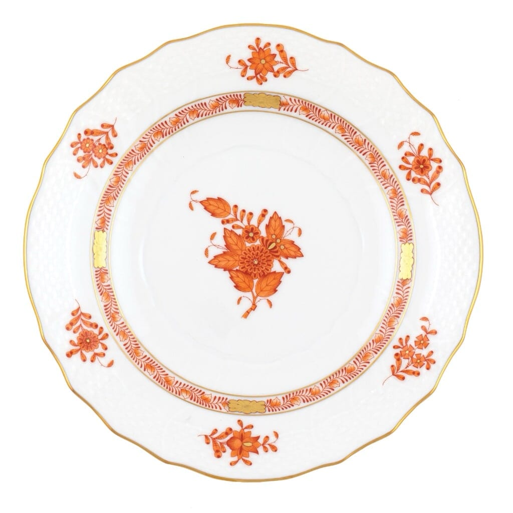 Herend Chinese Bouquet Salad Plate Dinnerware Herend Rust 