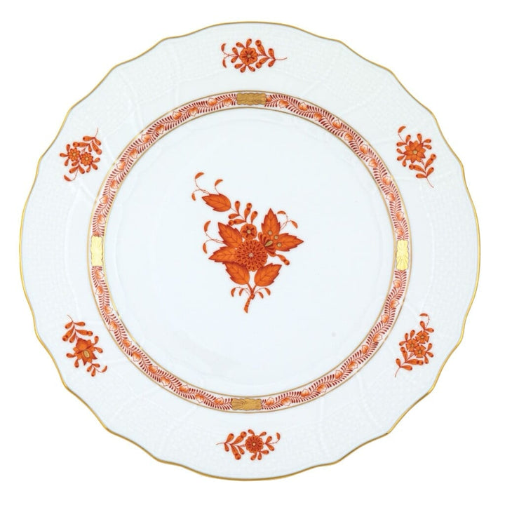 Herend Chinese Bouquet Dinner Plate Dinnerware Herend Rust 