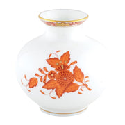 Herend Round Vase Vases Herend Chinese Bouquet Rust 