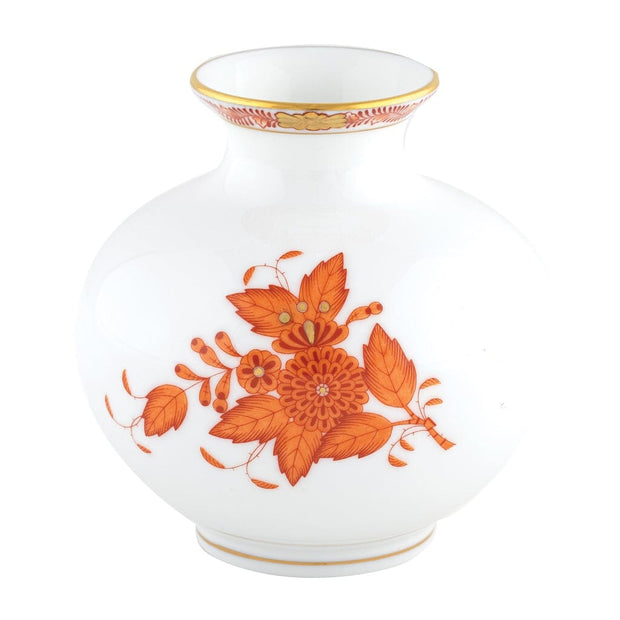 Herend Round Vase Vases Herend Chinese Bouquet Rust 