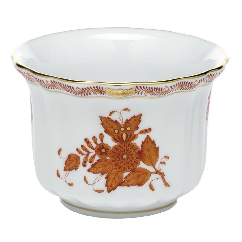 Herend Chinese Bouquet Mini Cachepot Dinnerware Herend Rust 