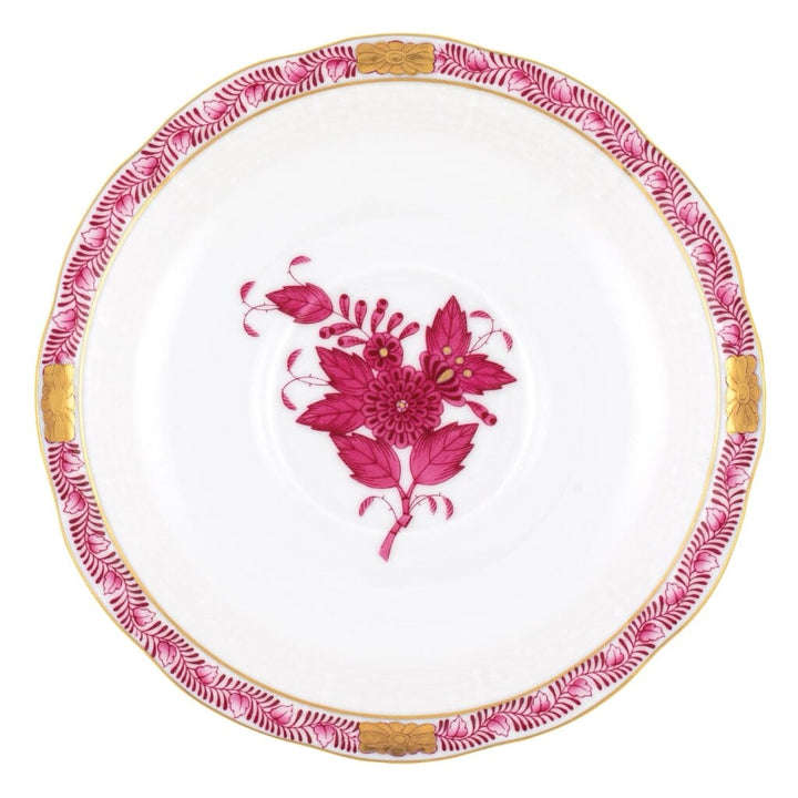Herend Chinese Bouquet Tea Saucer Dinnerware Herend Raspberry 