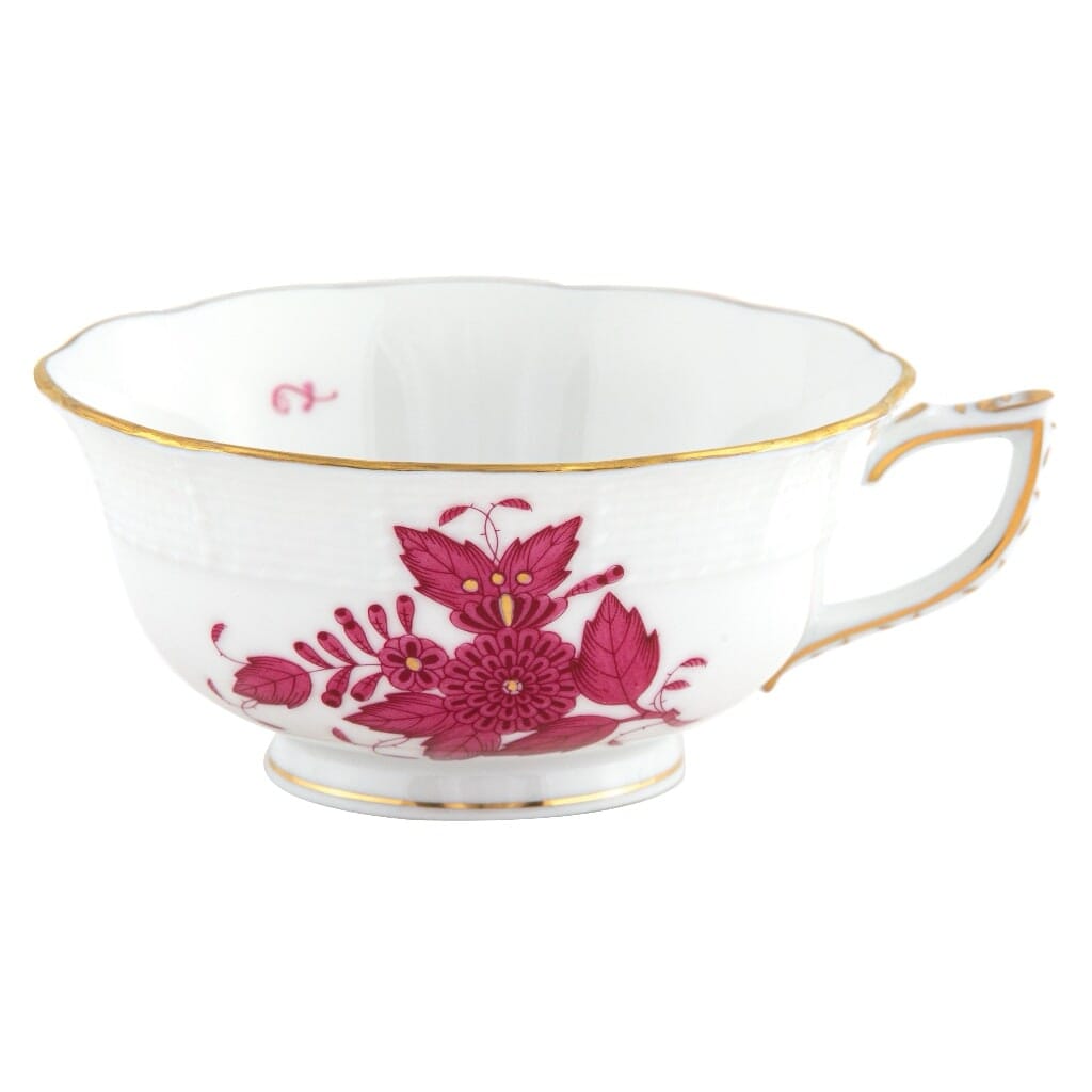 Herend Chinese Bouquet Tea Cup Dinnerware Herend Raspberry 