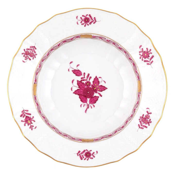 Herend Chinese Bouquet Rim Soup Dinnerware Herend Raspberry 