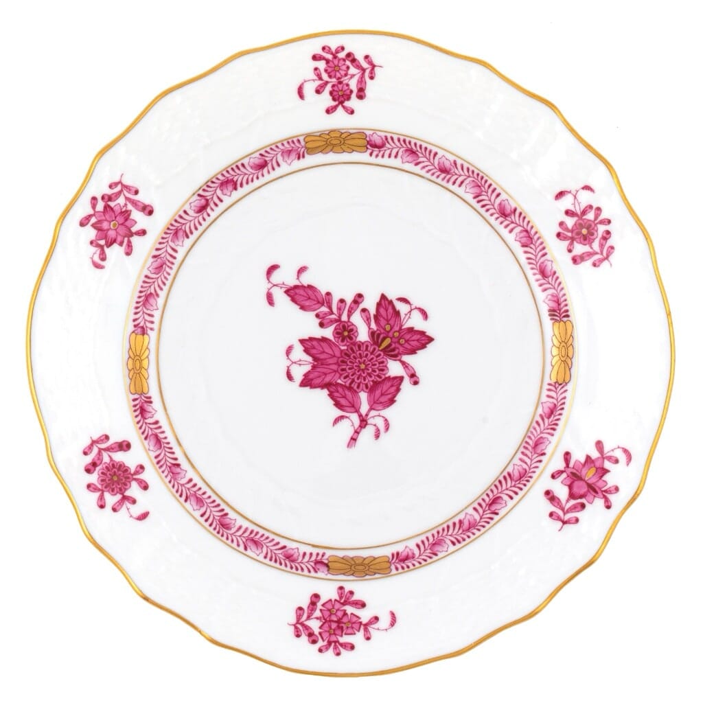 Herend Chinese Bouquet Bread And Butter Plate Dinnerware Herend Raspberry 