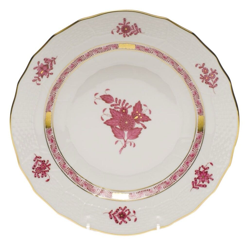 Herend Chinese Bouquet Dessert Plate Dinnerware Herend Raspberry 