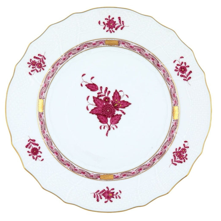 Herend Chinese Bouquet Dinner Plate Dinnerware Herend Raspberry 