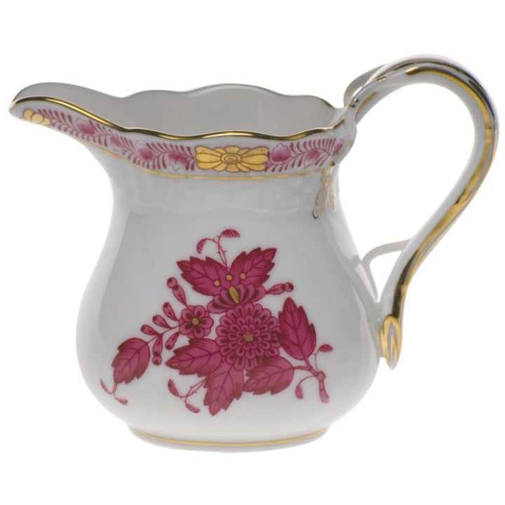 Herend Chinese Bouquet Creamer - 4 oz. Dinnerware Herend Raspberry