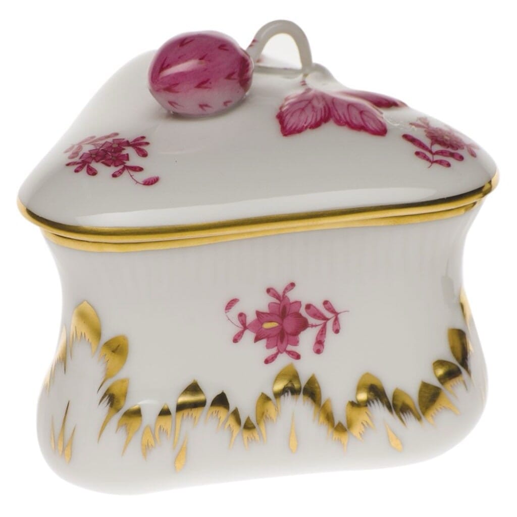 Herend Chinese Bouquet Strawberry Bonbon Dinnerware Herend Raspberry 