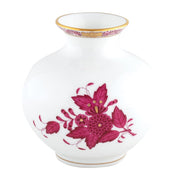 Herend Round Vase Vases Herend Chinese Bouquet Raspberry 