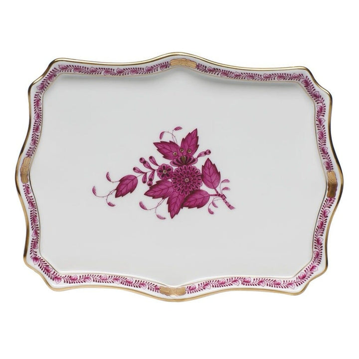 Herend Chinese Bouquet Small Tray Trays Herend Raspberry 