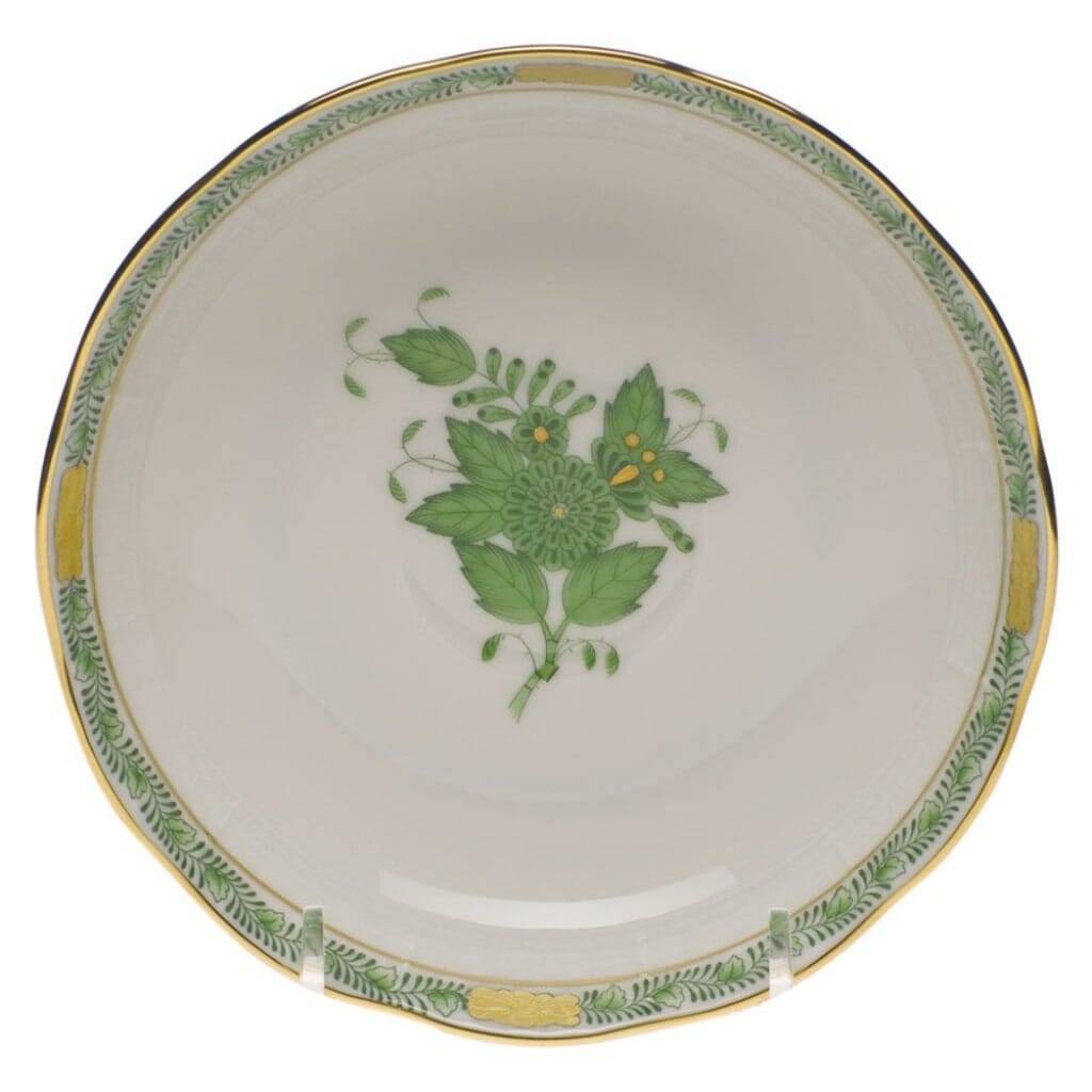 Herend Chinese Bouquet Mocha Saucer Dinnerware Herend Green 