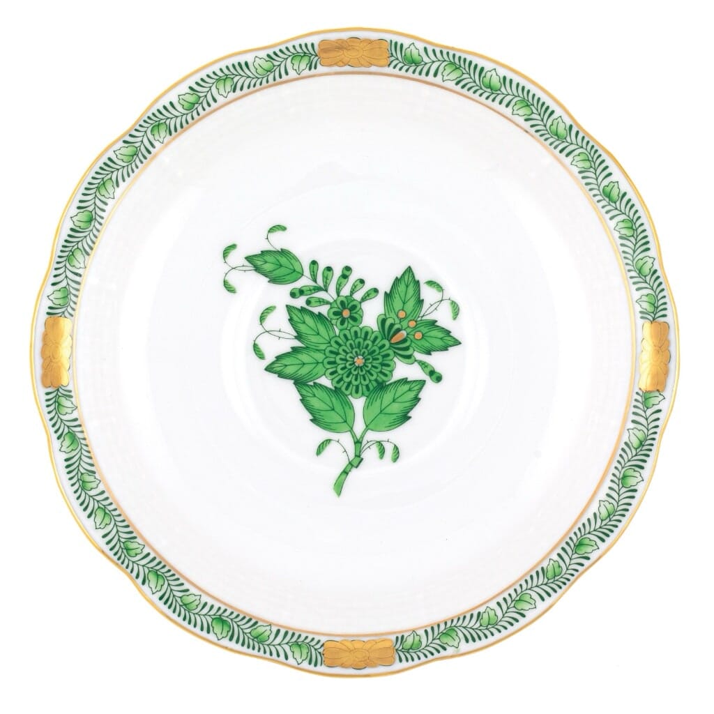 Herend Chinese Bouquet Tea Saucer Dinnerware Herend Green 