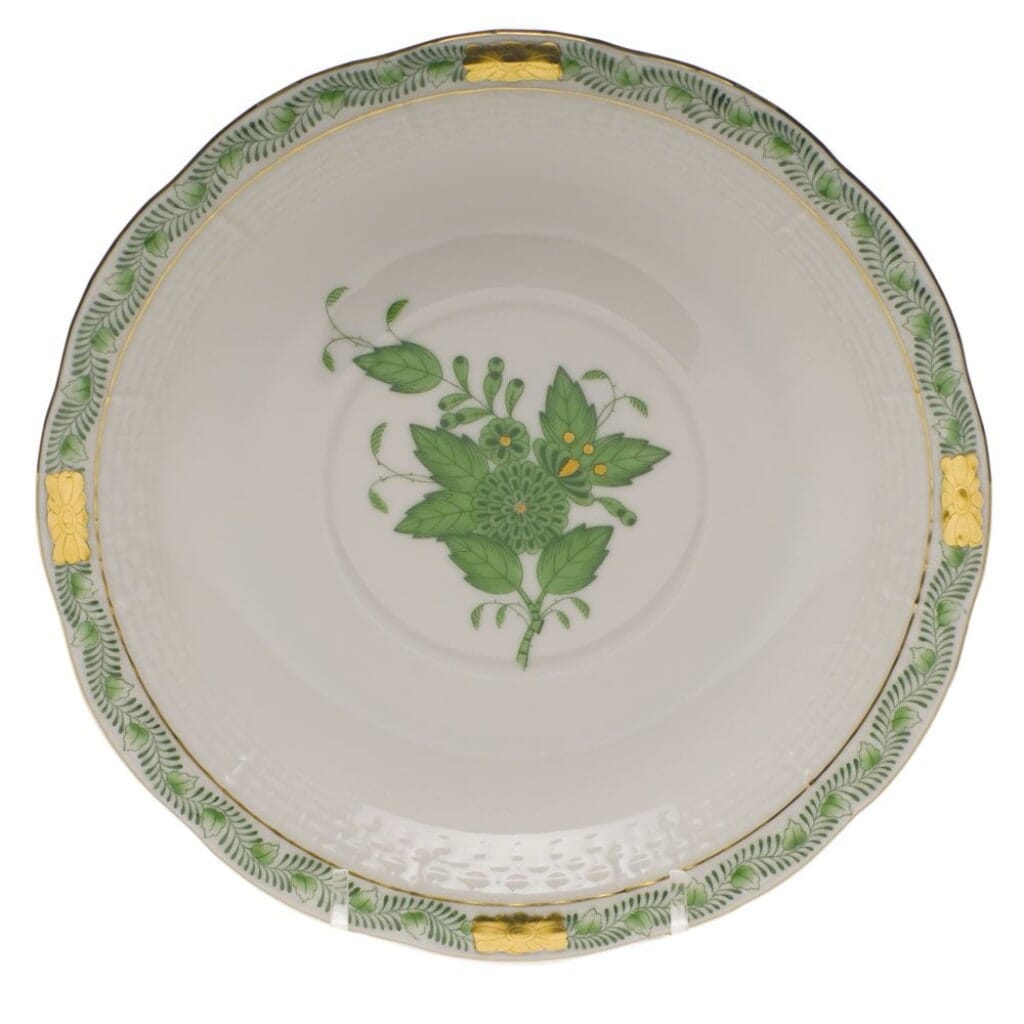 Herend Chinese Bouquet Cream Soup Stand Dinnerware Herend Green 