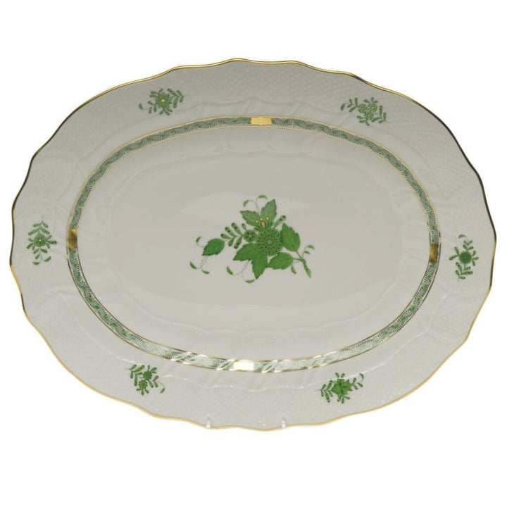 Herend Chinese Bouquet Platter Platters Herend Green 