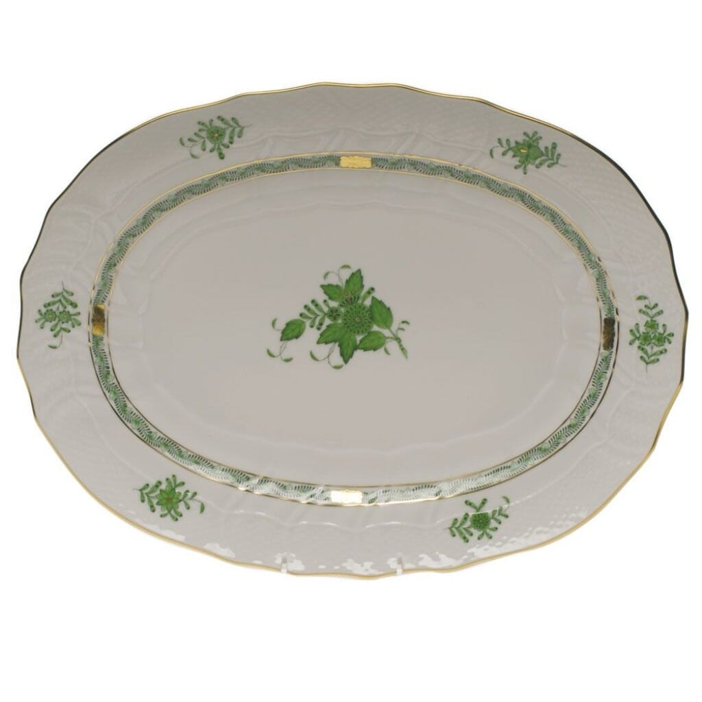 Herend Chinese Bouquet Platter Platters Herend Green 