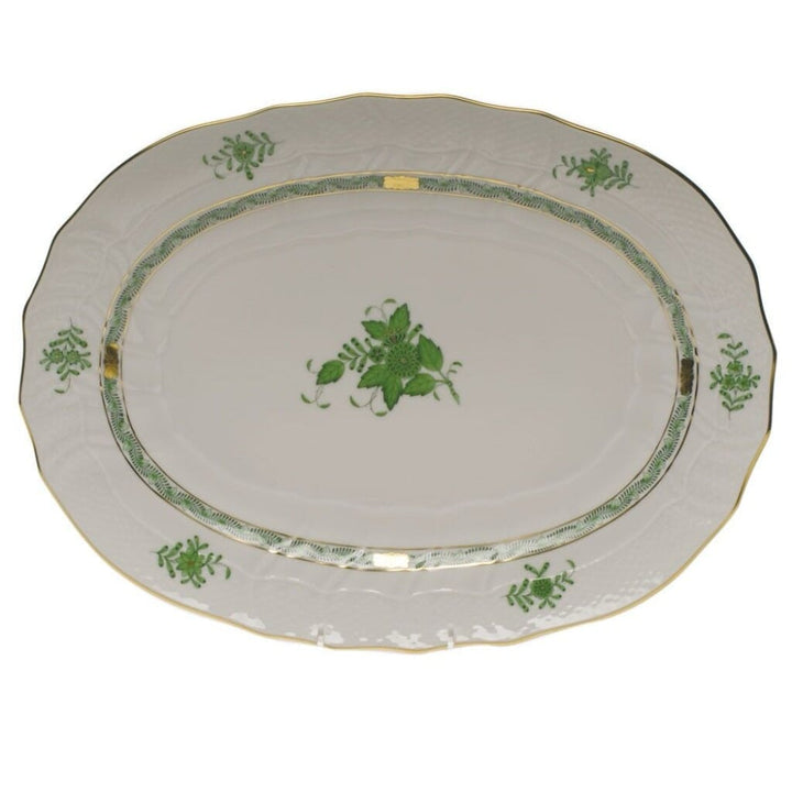 Herend Chinese Bouquet Platter Platters Herend Green 
