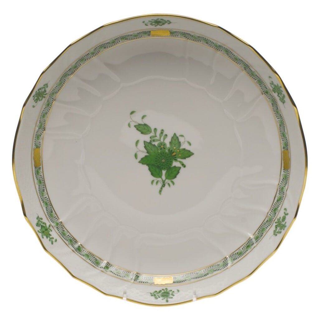 Herend Chinese Bouquet Open Vegetable Bowl Dinnerware Herend Green 