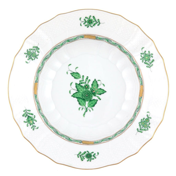 Herend Chinese Bouquet Rim Soup Dinnerware Herend Green 