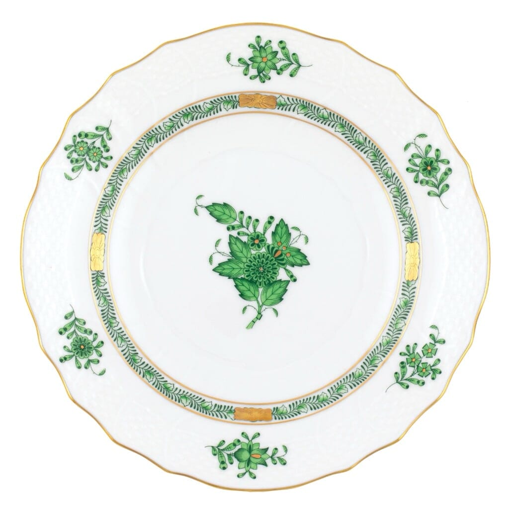 Herend Chinese Bouquet Salad Plate Dinnerware Herend Green 