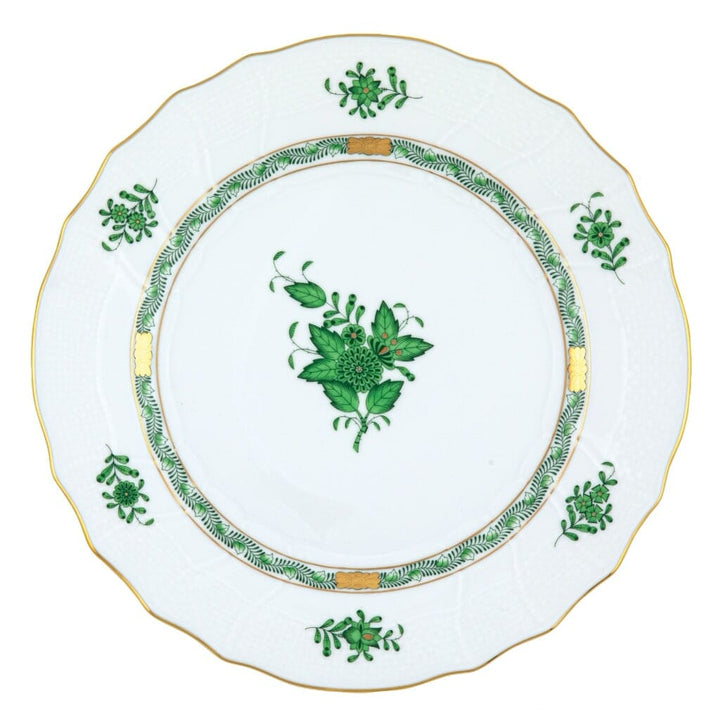 Herend Chinese Bouquet Dinner Plate Dinnerware Herend Green 