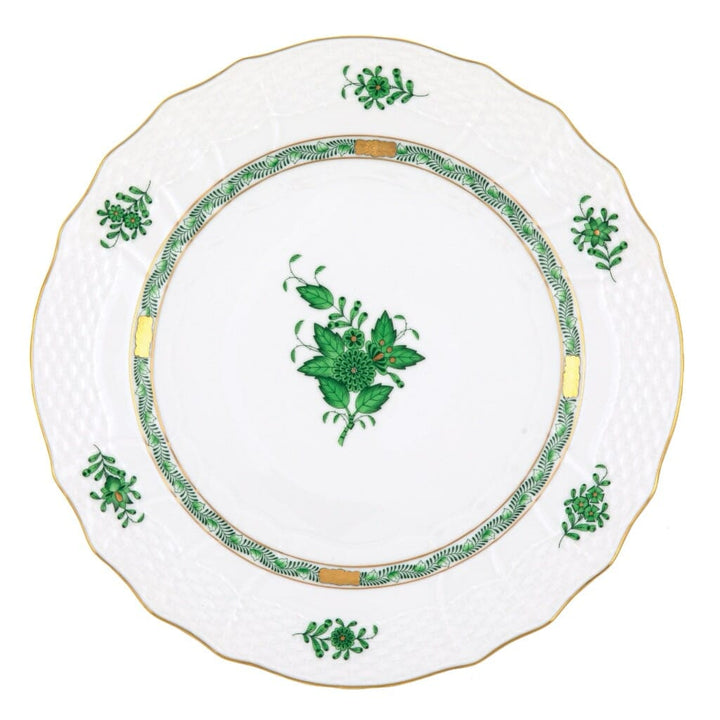 Herend Chinese Bouquet Service Plate Dinnerware Herend Green 