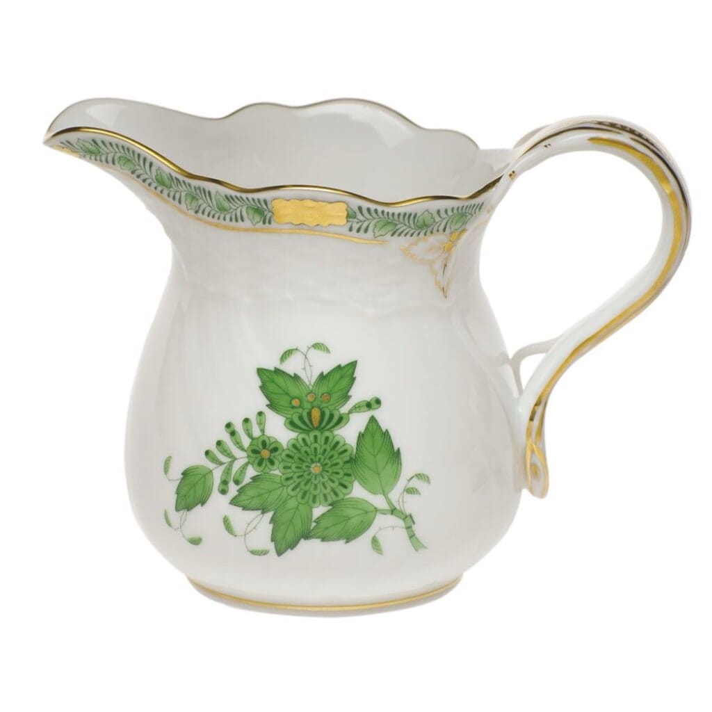 Herend Chinese Bouquet Creamer - 10 oz. Dinnerware Herend Green