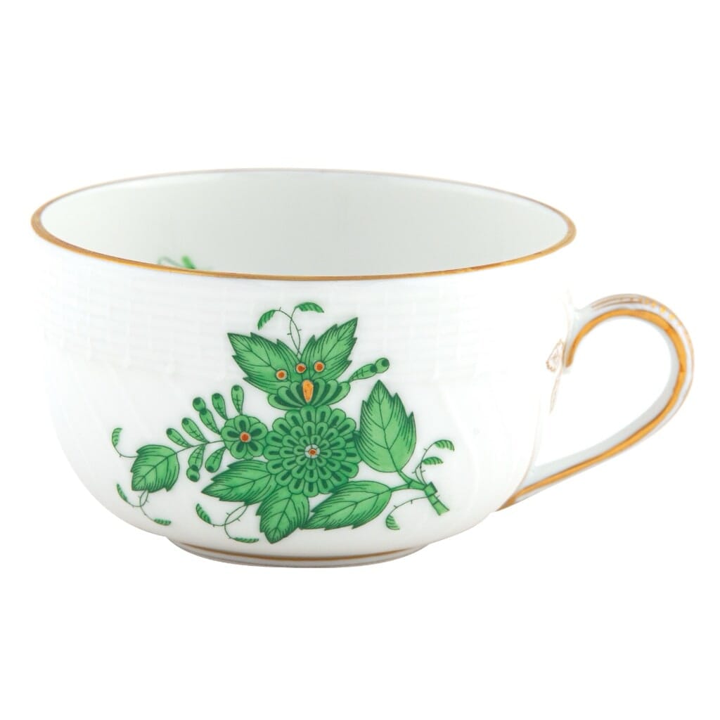Herend Chinese Bouquet Canton Cup Dinnerware Herend Green 