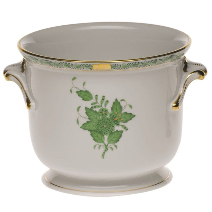 Herend Chinese Bouquet Small Cachepot Dinnerware Herend Green 