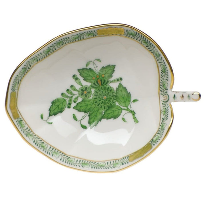 Herend Chinese Bouquet Leaf Tray Trays Herend Green 