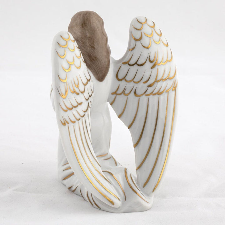 Herend Kneeling Angel Figurine Figurines Herend 