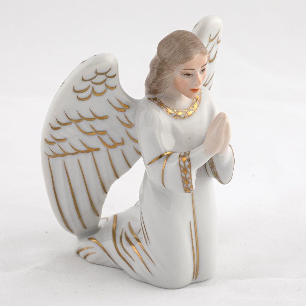 Herend Kneeling Angel Figurine Figurines Herend 