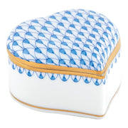 Herend Heart Box Figurines Herend Blue 