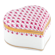 Herend Heart Box Figurines Herend Pink 