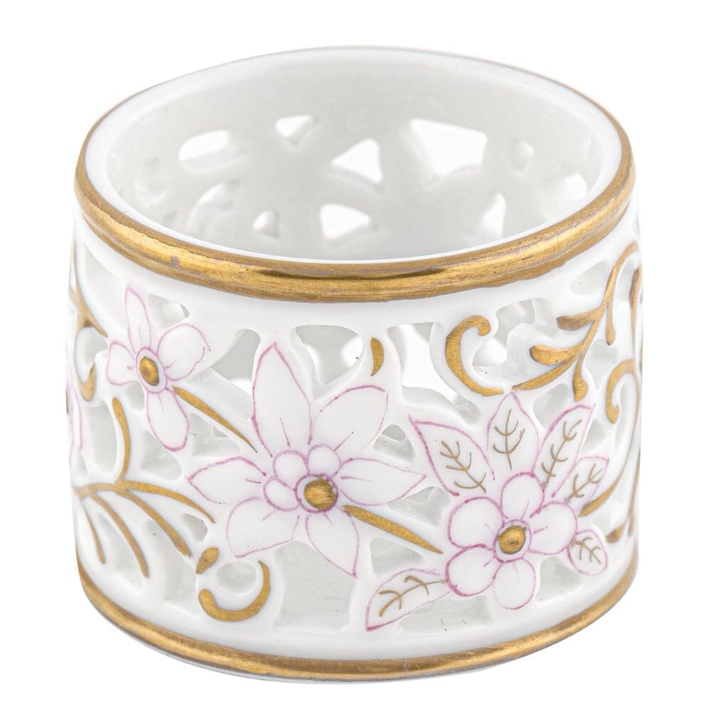 Herend Pierced Napkin Ring Napkin Rings Herend Pink 