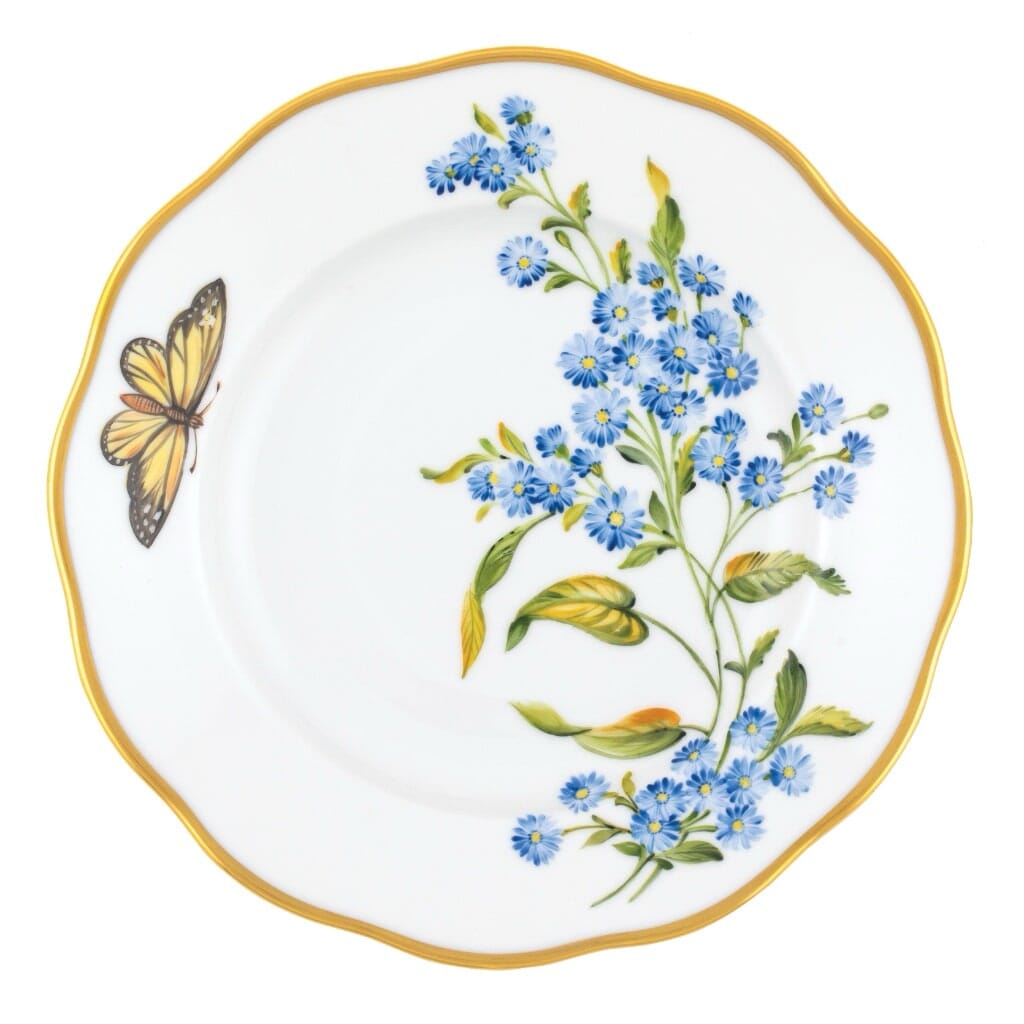 Herend American Wildflower Salad Plate - Wood Aster Dinnerware Herend 