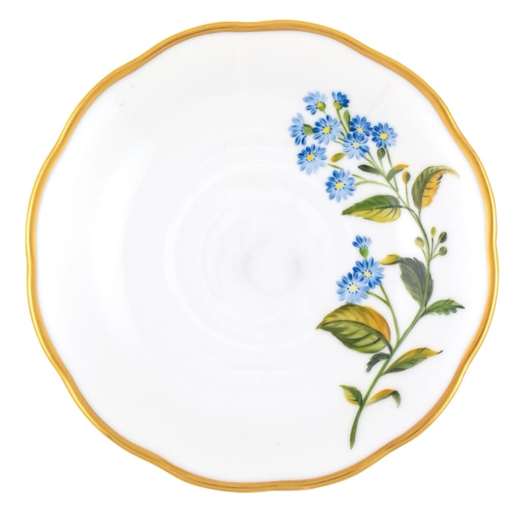 Herend American Wildflower Tea Saucer - Wood Aster Dinnerware Herend 