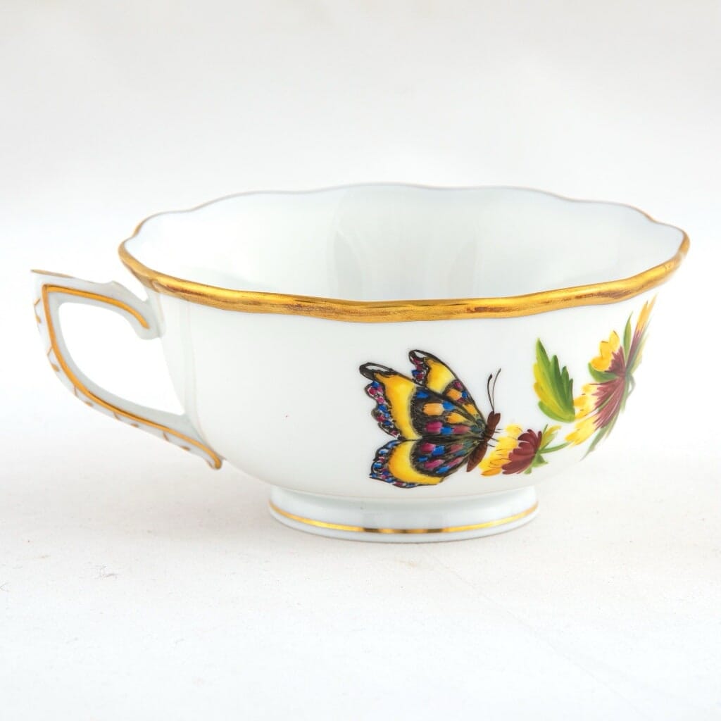 Herend American Wildflower Tea Cup - Indian Blanket Flower Dinnerware Herend 