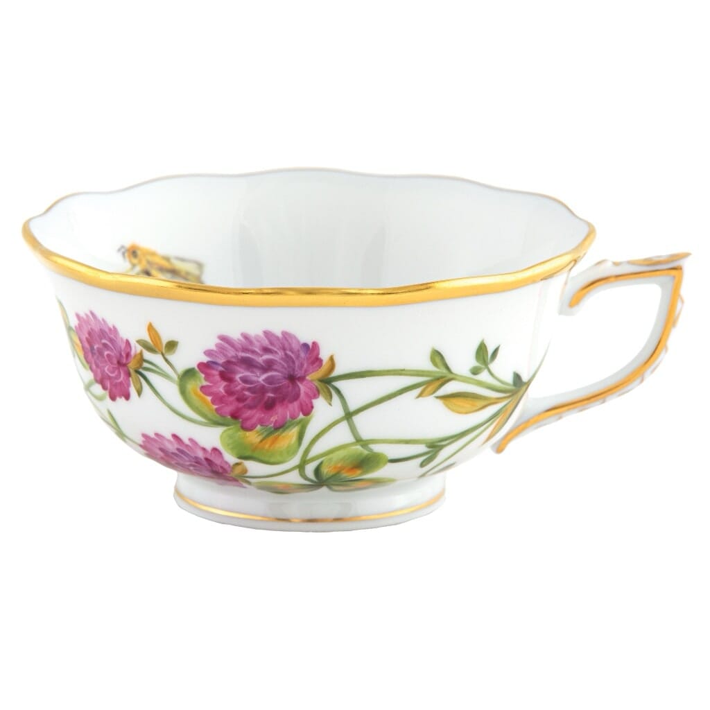 Herend American Wildflower Tea Cup - Red Clover Dinnerware Herend 