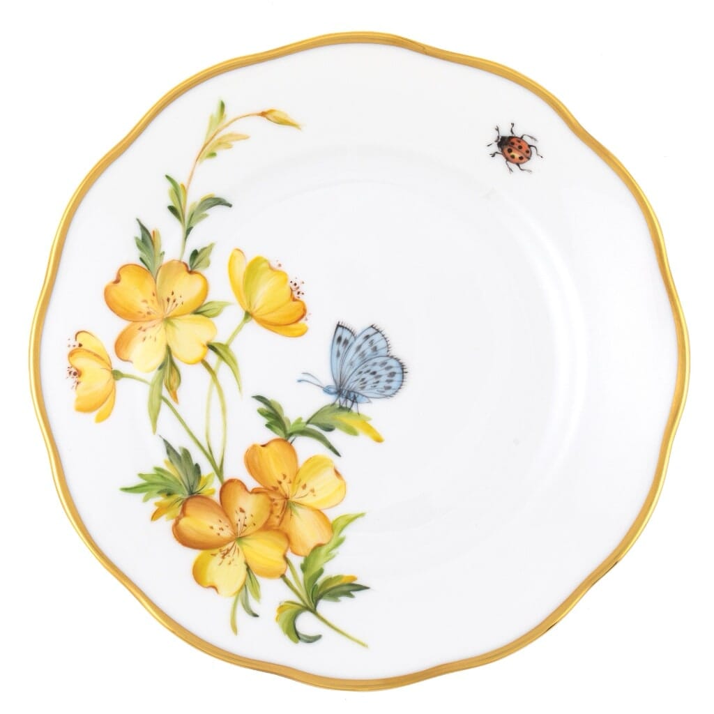 Herend American Wildflower Bread And Butter Plate - Evening Primrose Dinnerware Herend 