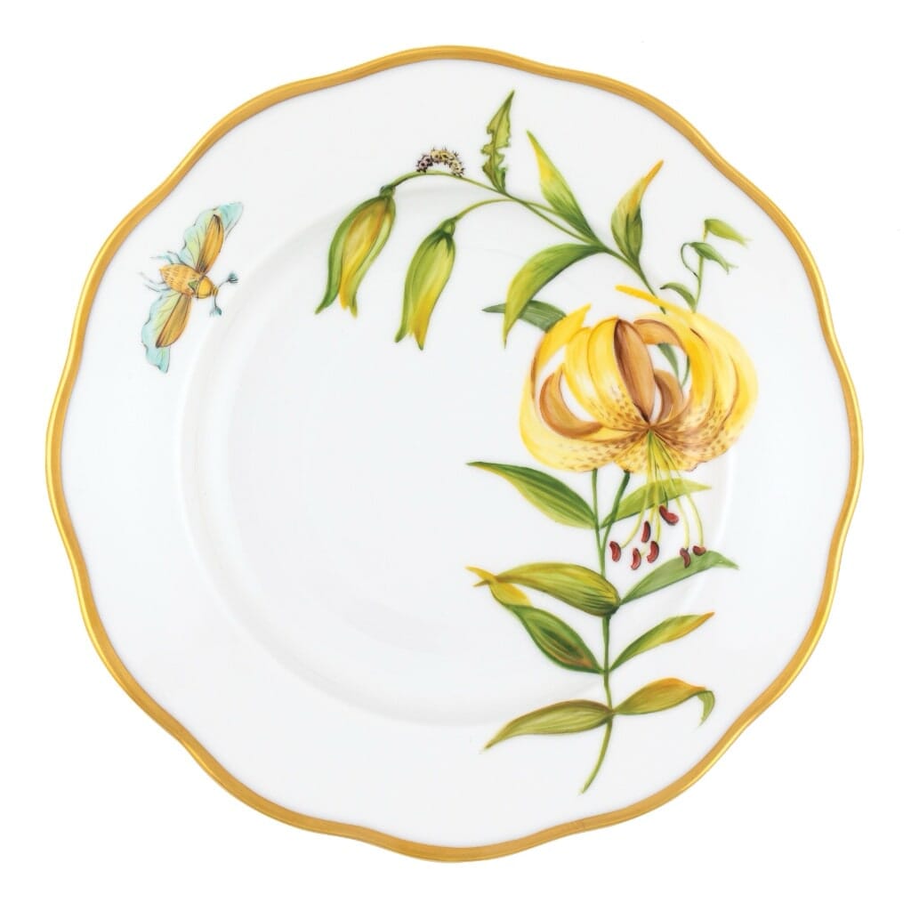 Herend American Wildflower Salad Plate - Meadow Lily Dinnerware Herend 