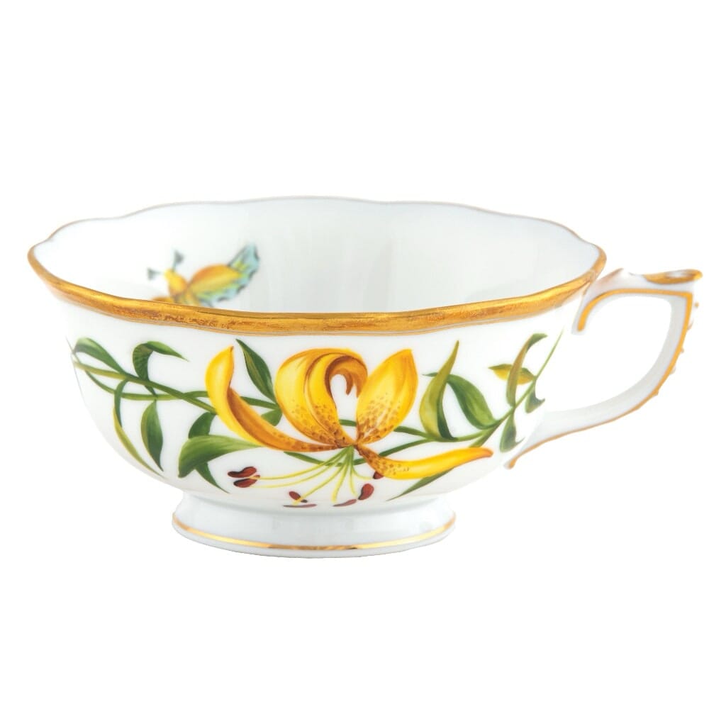 Herend American Wildflower Tea Cup - Meadow Lily Dinnerware Herend 