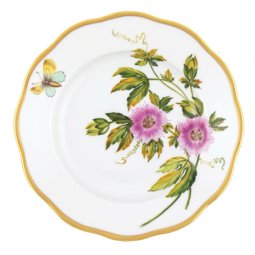 Herend American Wildflower Salad Plate - Passion Flower Dinnerware Herend 