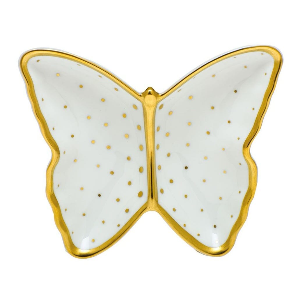 Herend Connect The Dots Butterfly Dish Dinnerware Herend 