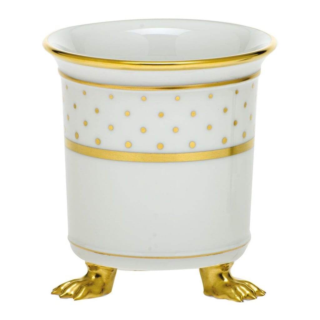 Herend Connect The Dots Mini Cachepot With Feet Dinnerware Herend 