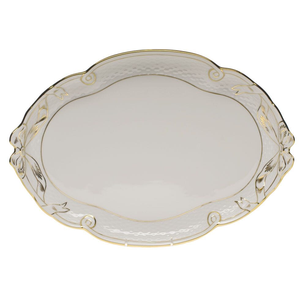 Herend Golden Edge Ribbon Tray Trays Herend 