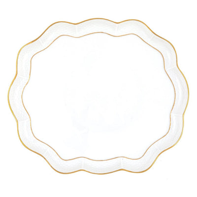 Herend Golden Edge Scallop Tray Trays Herend 