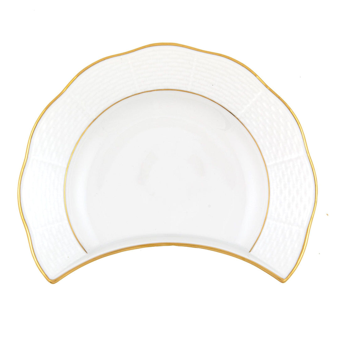 Herend Golden Edge Crescent Salad Dinnerware Herend 