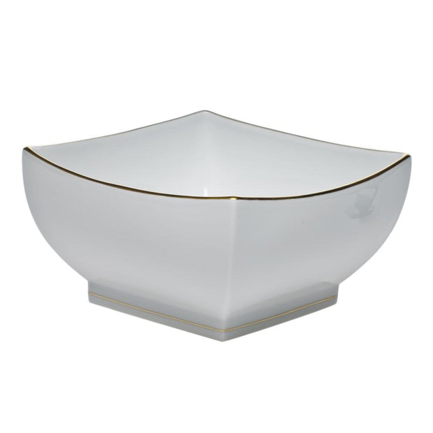 Herend Golden Edge Large Square Bowl Dinnerware Herend 
